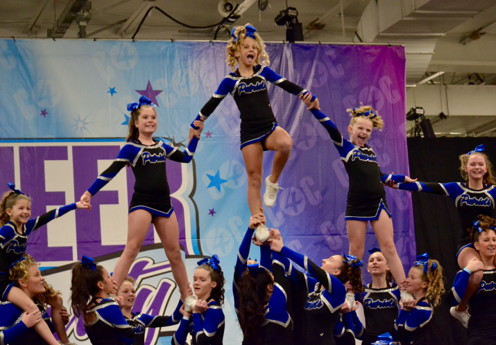 Our Senior Competition team flying high at Cheer 4 Charity in New Jersey